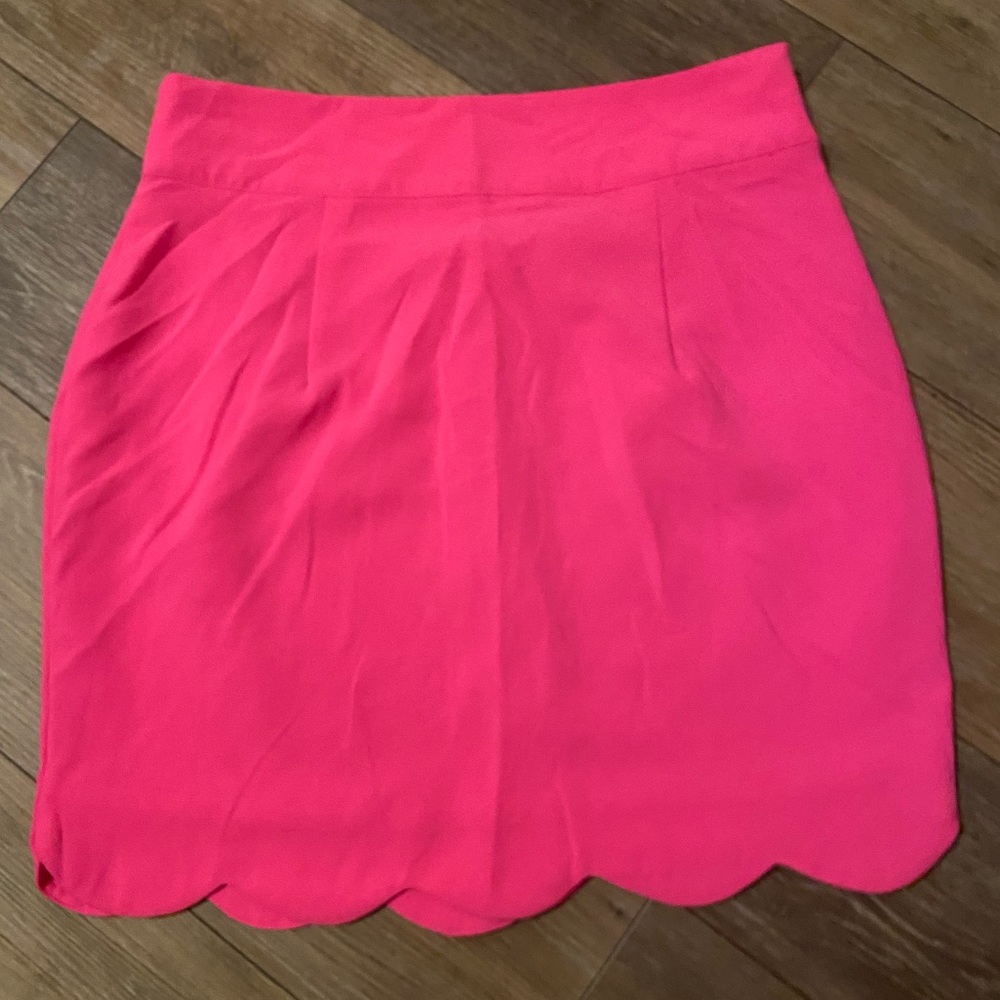 HYFVE Pink Scalloped Skirt